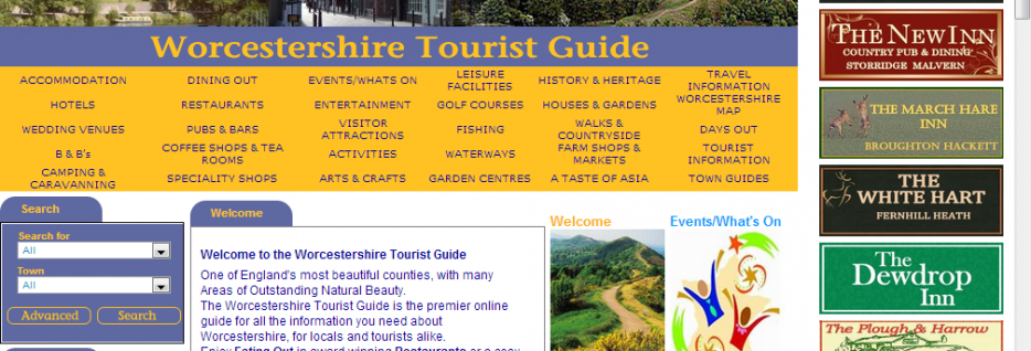 Worcestershire Tourist Guide